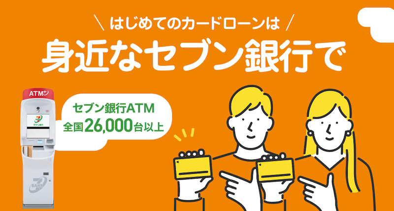 セブン銀行カードローンのLP画像