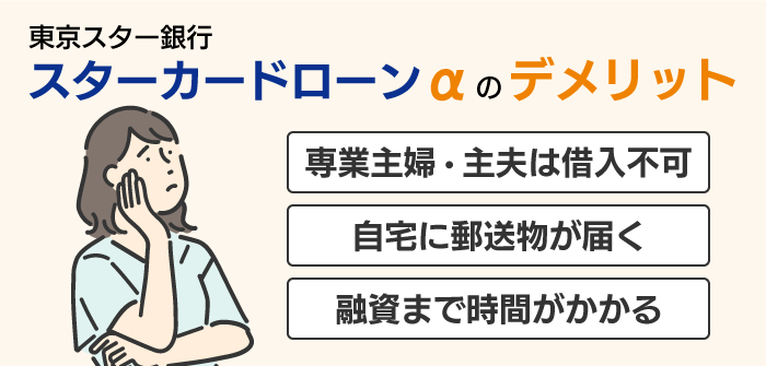 東京スター銀行カードローンのデメリット
