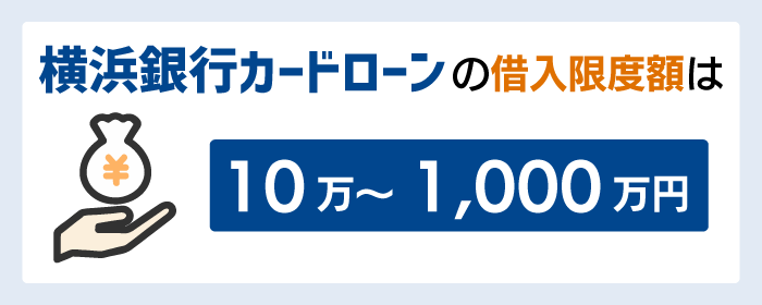 横浜銀行カードローンの限度額