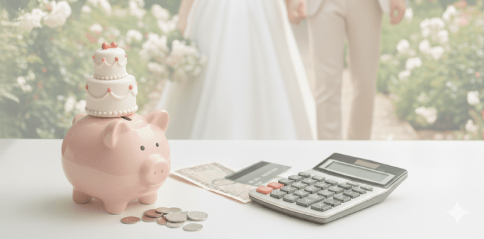 結婚式と支払方法のイメージ図