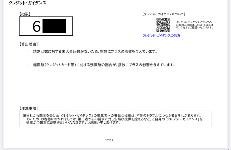 「クレジット・ガイダンス」