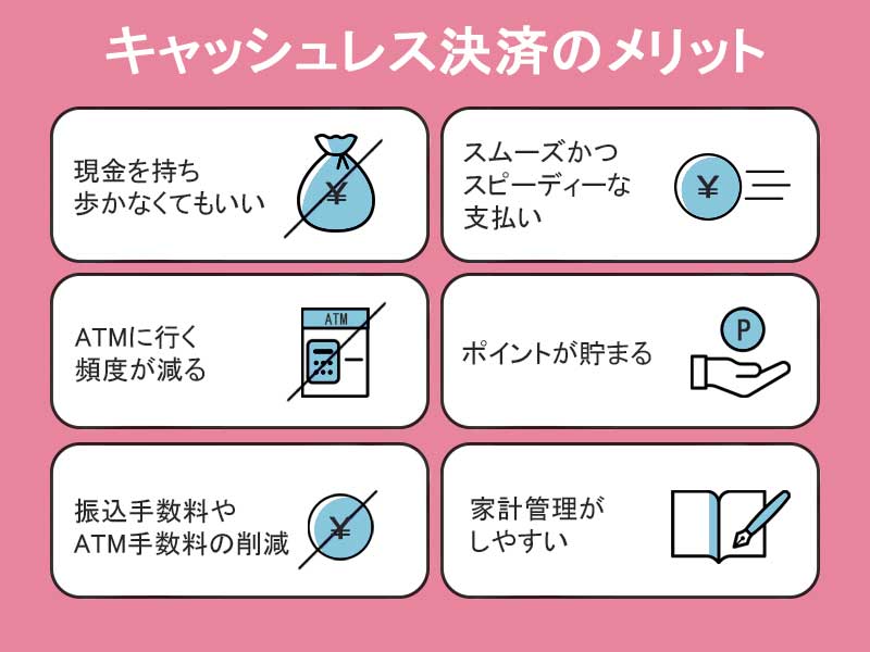 キャッシュ決済に共通するメリット