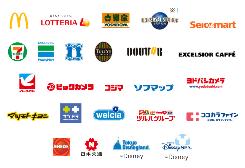 QUICPayが使えるお店